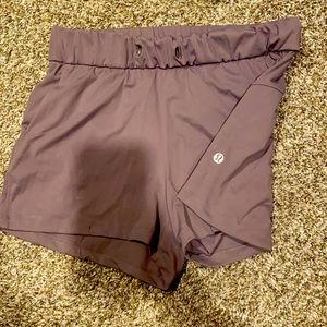 Lululemon light purple athletic shorts